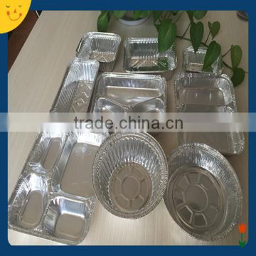 100% aluminum foil material disposable food packaging container