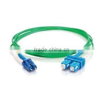 1m LC-SC 9/125 OS1 Duplex Singlemode PVC Fiber Optic Cable