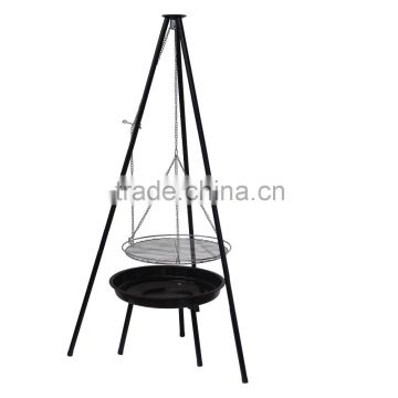 Camping charcoal bbq Swing-away Campfire Grill