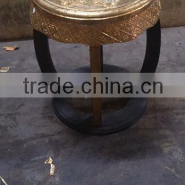 VINTAGE ROUND BRASS CENTER TABLE