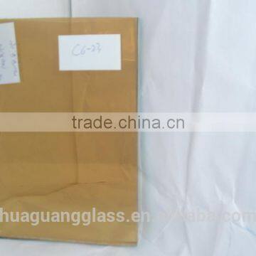 4mm golden reflective glass with thinner coating