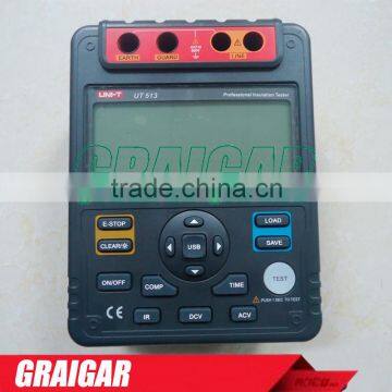 UNI-T UT513 Insulation Resistance Tester 1000ohm Digital Megger Tramegger 500V/1000V/2500V/5000V USB Interface