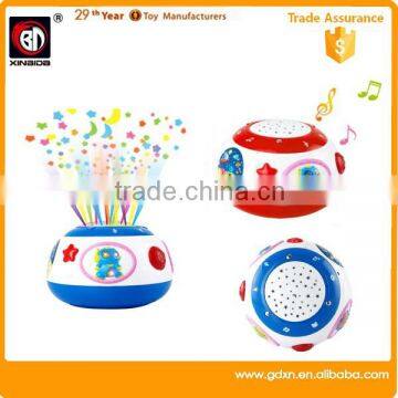 2015 drum toy with smart touch for baby projector baby toy