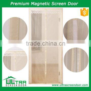 hook and loop magic mesh magnetic door screen