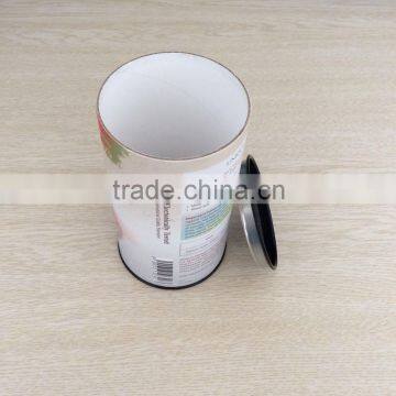 Daily necessities packaging paper jar ,Tinplate cover paper cans