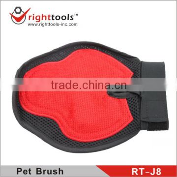 RIGHTTOOLS RT-J8 nylon glove pet grooming brushes with soft rubber pad