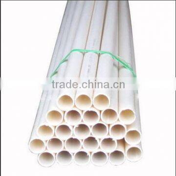 DN20 white color PVC electric conduct pipe sizes