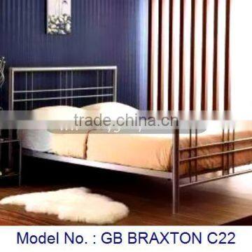 Modern Designs Metal Bed With Simple Look, latest metal bed designs, malaysia bedroom furniture, double bed designs in metal