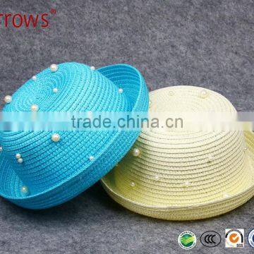 Baby Children Jazz Dance Hat/ Sun Protective Straw Bucket Hats