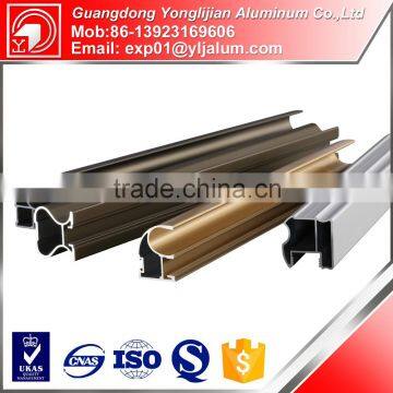 High power stable quality furniture aluminum profiles for sliding wardrobe doors