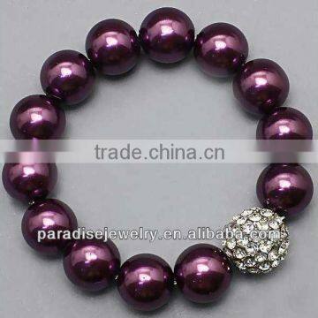 2012 Wholesale high-quality crystal charm beaded Bracelet-14pcs/row-B22037-7