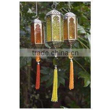 Red, Voilet Glass Moroccan Lantern,Gifts & Decor Moroccan Lantern-Wholesale Moroccan Lanterns- Moroccan Candle Lantern holder