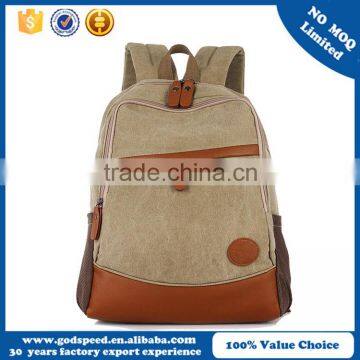 Wholesale OEM production lesiure canvas backpack