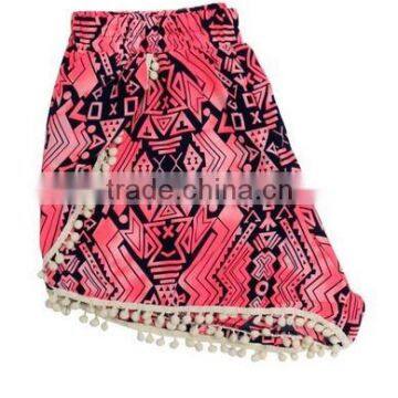 Fashion Women Printed Summer Casual Patchwork Pants Women Fashion High Waist Pants Women Short Pants Women Pants