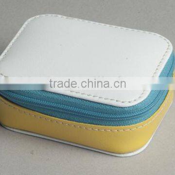 Customized Glass Bottle pu Leather Case, Leather Liquor Case, Glass Cosmetic Leather Case