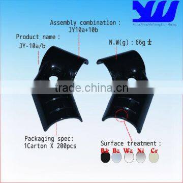 JYJ-10|2.5mm Black tube |Pipe fittings for working table|Female tube fitting