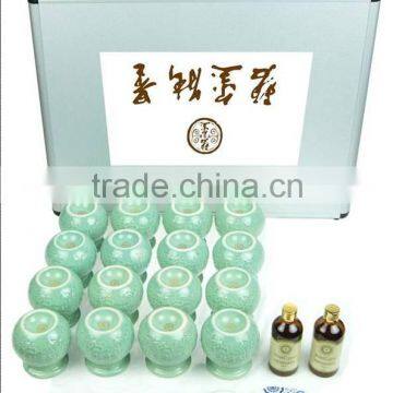 Aluminum case packing BIXI Energy Ceramic cupping jar cupping set