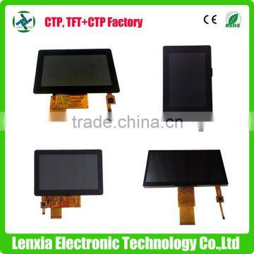 Capacitive touch 3.5'', 4.3'',5'',7'' lcd screen, lcd touch screen with touch panel