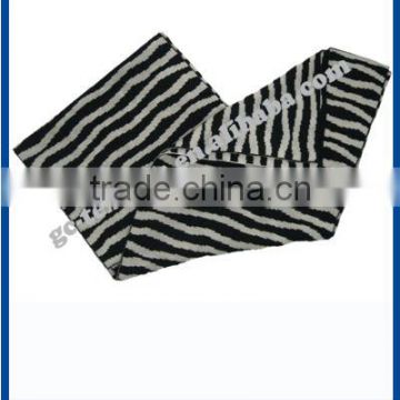 zebra knitted scarf