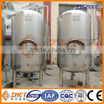 Hot sale 500l SS304 bright beer tank, brite beer tank, beer serving tank CE/ISO 9001:2008