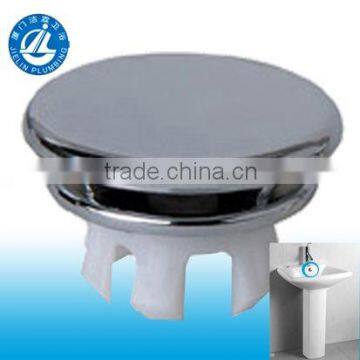 Chrome basin overflow cover-L6101