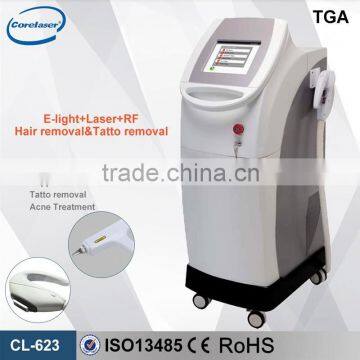 Bipolar RF Nd Yag Laser E-light IPL Hair Eye Line Removal Painless Removal Wrinkle Removal Machine Multi-Function Beauty Equipment Clinic Acne Removal