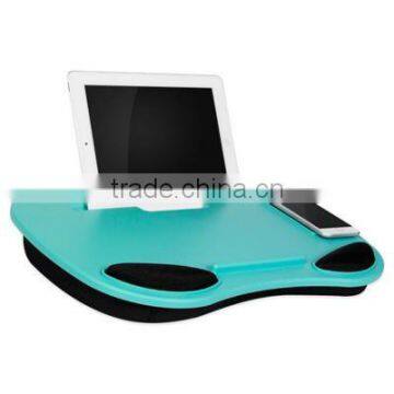 Anywhere counter movable plastic cushion lap desk pillow for iphone and tablet