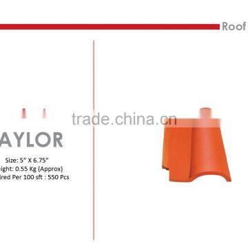 Roof Tiles Taylor, Clay, natural color/ Eco friendly/ Heat Insulation/ Water Resistance/ Cooler Temperature