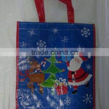 2015 Christmas Drawstring Gift Bags, Cotton Canvas Christmas Santa Sack