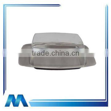 China manufacturer sell USD 1.29 commercial acrylic lid stanless steel butter dish