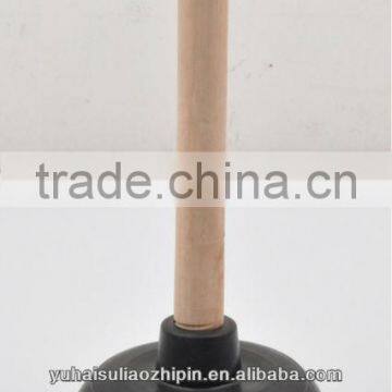 Wooden handle black rubber Toilet plungers