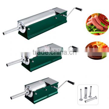 Professional commercial horizontal stainless steel sausage stuffer