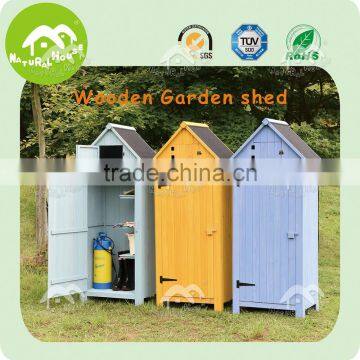 Handcarft spacious wood cabinet, garden storage shed