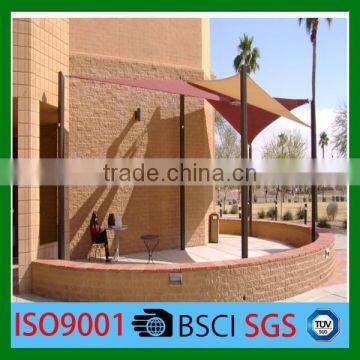 HDPE with UV outdoor /parking lot use sun shade sail