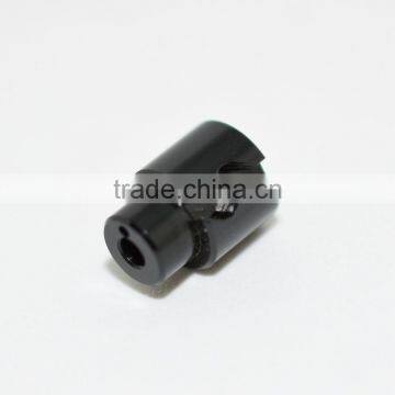 High Precision CNC Turning Black Plating Aluminum Aviation Plug Parts photo-2