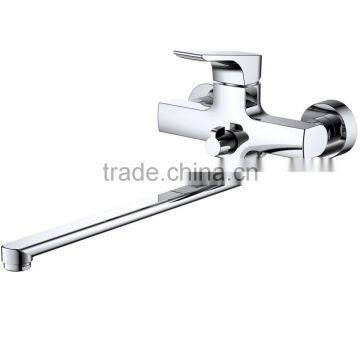 Wall Mounted Long Spout Single Lever Kitchen Faucet