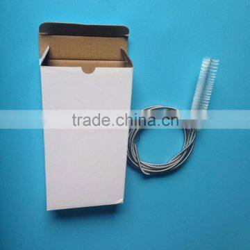 CPAP tube cleaning brush with steel wire