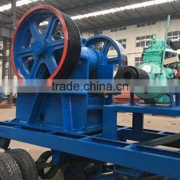 High Quality Stone Crushing Station Jaw Crusher, Diesel Engine Mobile Jaw Crusher for Sale photo-4