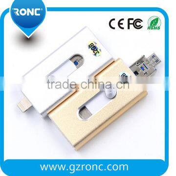 3 in 1 Multifunctional Micro USB OTG Memory Pendrive 8GB Otg Usb Flash Drive photo-4