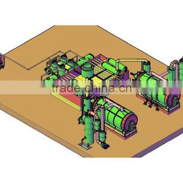 DAYI Environmental Friendly Pyrolysis Plant For Tyre Plastic And Rubber Getting Raw Oil photo-4