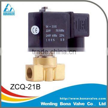 BONA Air/Liquid/ Steam 2/2 way 1/4" Brass Solenoid Valve