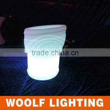 Plastic Round Led Ice Bucket Wine Bucket Champagne Cooler photo-3