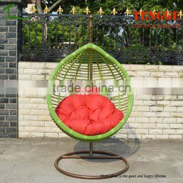 New season wide round rattan swing large rattan swing chair