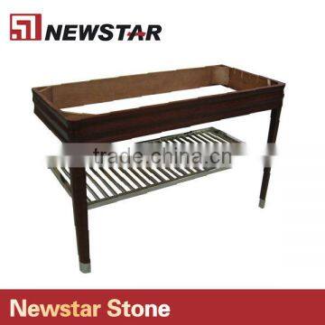 Newstar Hotel motel wood stain bathroom Vanity Bases