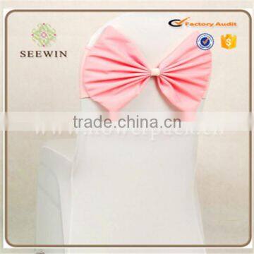Cheap Chair Cover With Bowknot and Chiavari Ruffle Chair Sash for Wedding/Banquet/Party photo-6