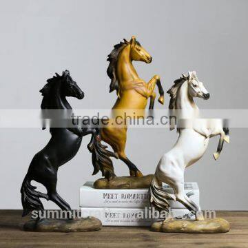 Resin White Horse Figurines Arabian Horse Sculpture photo-5