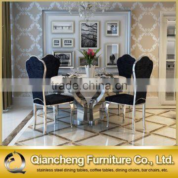 Marble Top Rotating Dining Table for 4 People photo-5