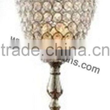 Crystal Candle Holder Stand With Metal , Crystal Tealight Holder Stand photo-6