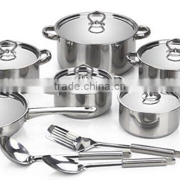 15pcs stainless steel cookware set