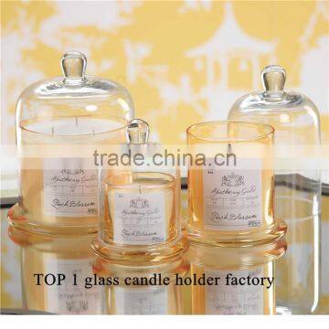 Golden Round Bell Jars Candleholder photo-2